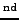 $^{\rm nd}$
